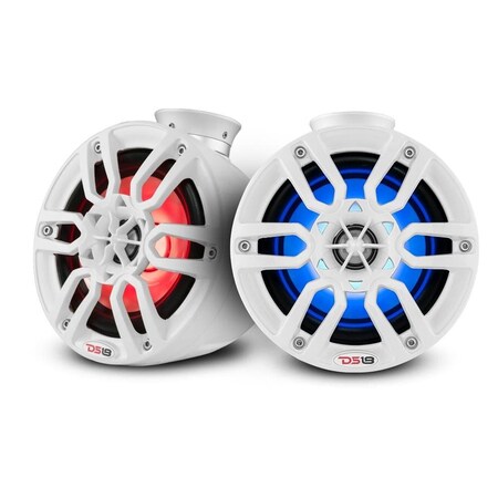 HYDRO 6.5 Short Marine Towers With Flat And Pole Mount , RGB LED Lights 300 Watts White PR